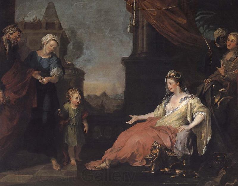 William Hogarth Pharaoh's daughter Spain oil painting art